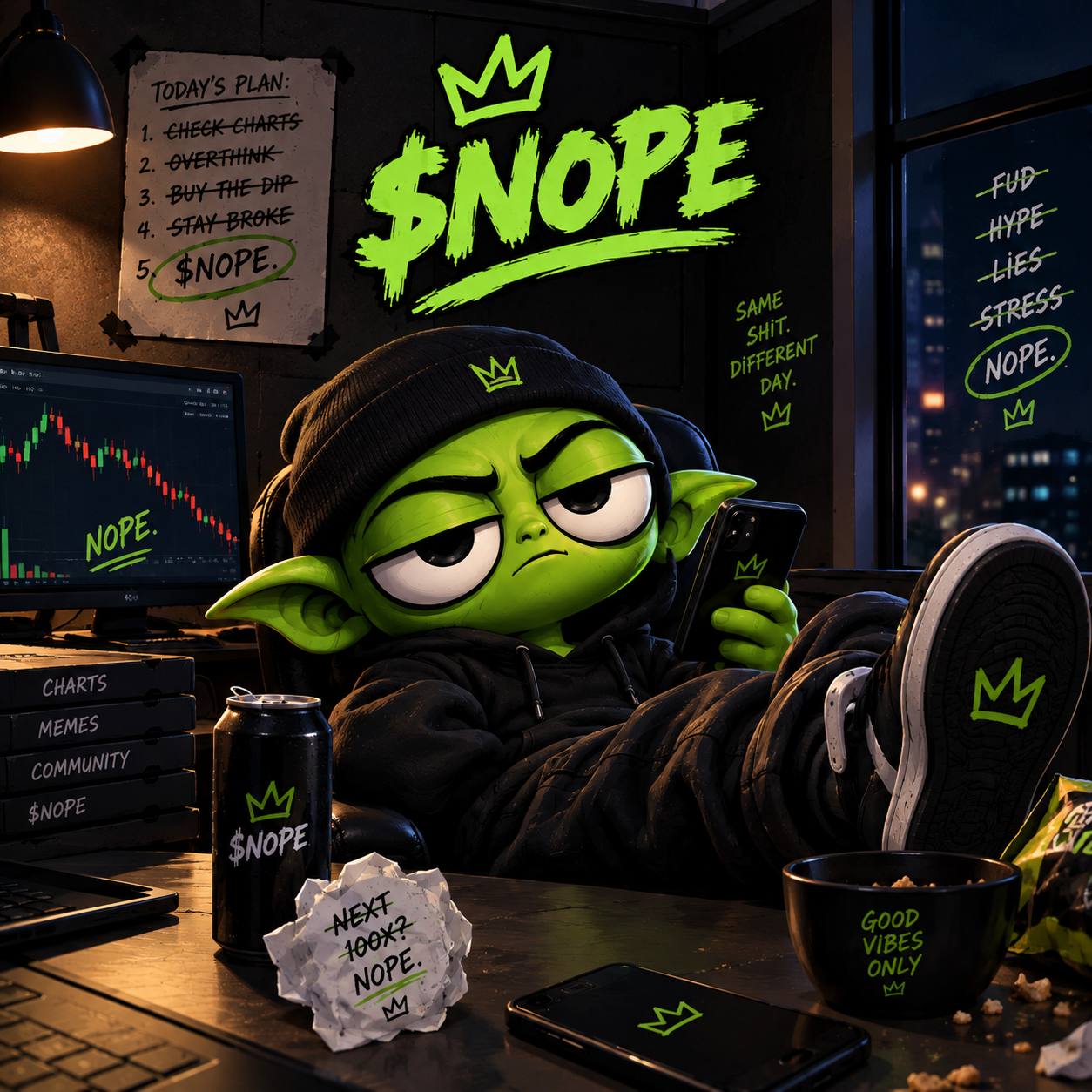 NOPE graffiti artwork