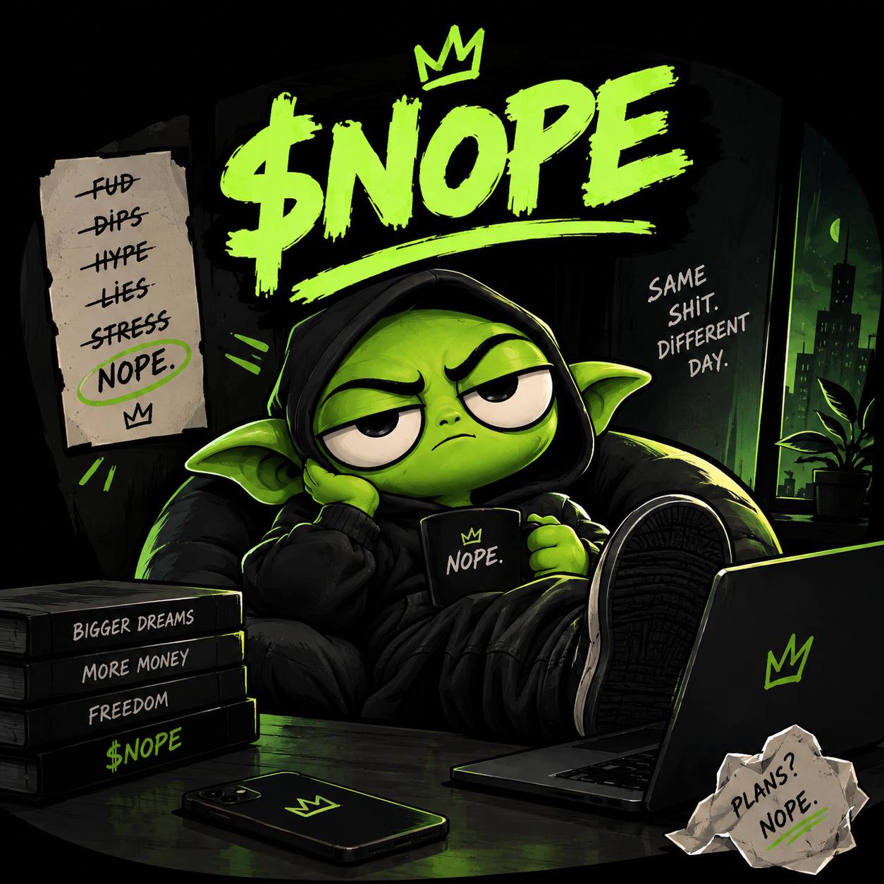 NOPE mascot